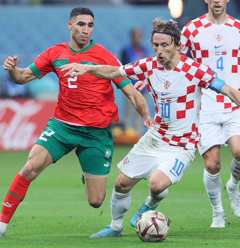 サッカーW杯 3位決定戦 クロアチア－モロッコ [写真特集1/30