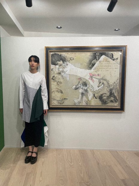 宇野重吉　色紙絵　直筆サイン　俳優　演出家　映画監督　希少　当時物 宇野重吉 色紙絵 直筆サイン 俳優 演出家 映画監督 希少 当時物
