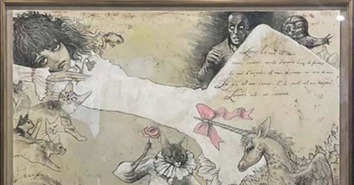 吉野晁生（よしのあさお）さんの原画　 タイトル「八ヶ岳」 吉野晁生（よしのあさお）さんの原画 タイトル「八ヶ岳」