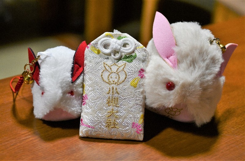 ねこうさぎ様　羽野天満宮　財津町セット 古都、湖都、うさぎのコト：年始めは神社でうさぎまみれ（その1