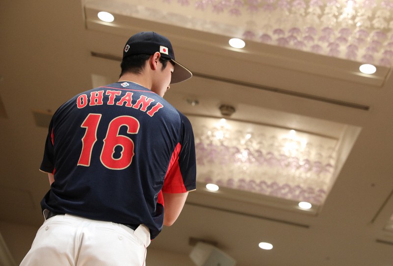 WBC日本代表メンバー発表記者会見 大谷選手が意気込み語る [写真