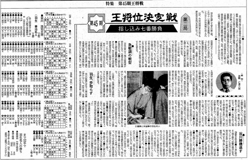 「ターピ羽生新聞」 王将戦・激闘をたどる：羽生、第2局で振り飛車 ファン見守る中で連勝