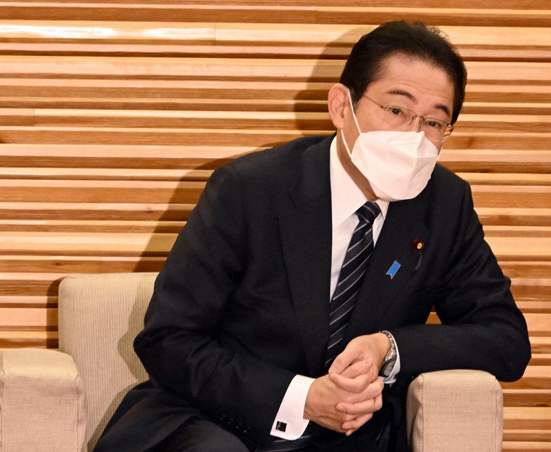閣議に臨む岸田文雄首相=首相官邸で2023年1月20日午前10時2分、竹内幹撮影