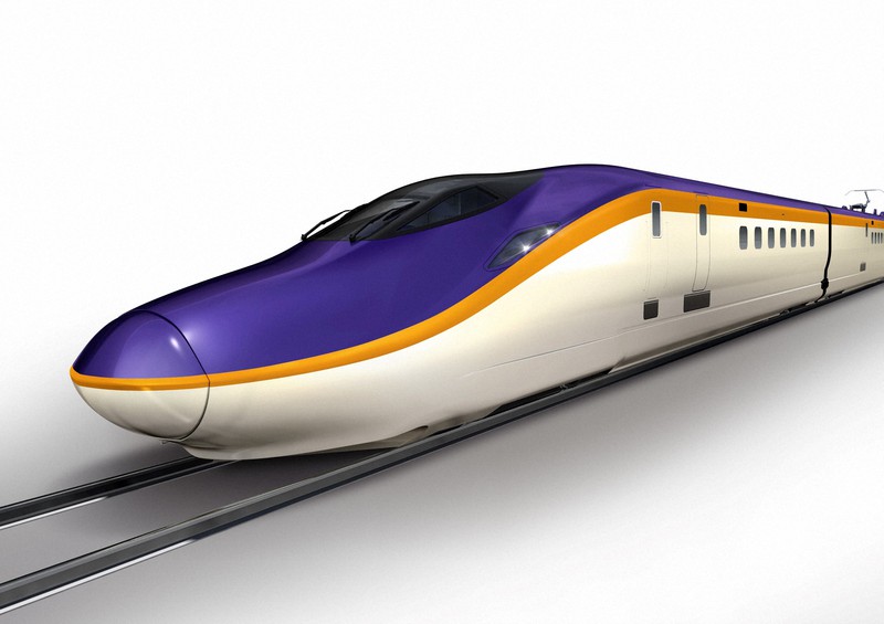 JRのE8（山形新幹線、新型「E8系」が試運転へ 2月24日に