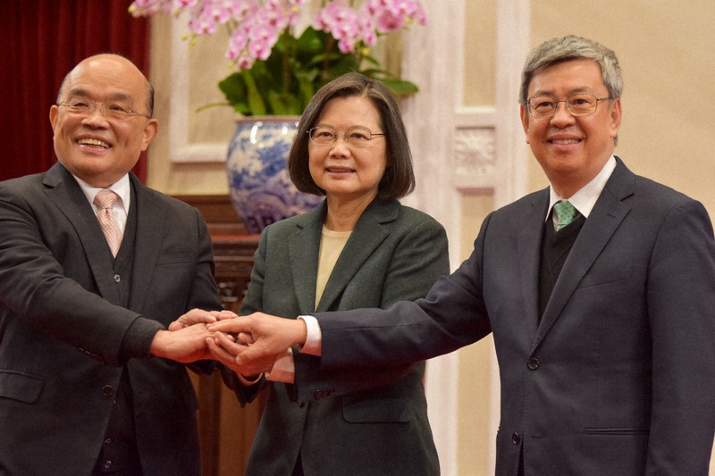 台湾新首相に陳前副総統 鬼門の2期目、内閣刷新で支持率回復狙う