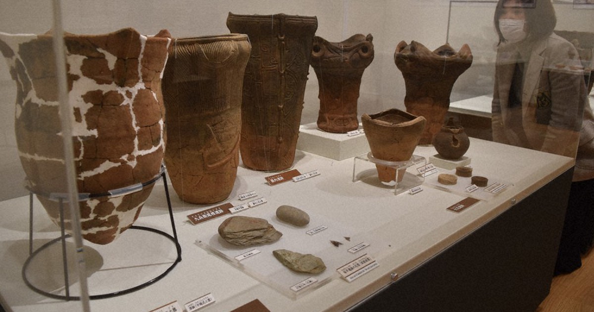 全国の発掘品、集う 来月12日まで 旧石器～明治時代の520点 天理・歴史