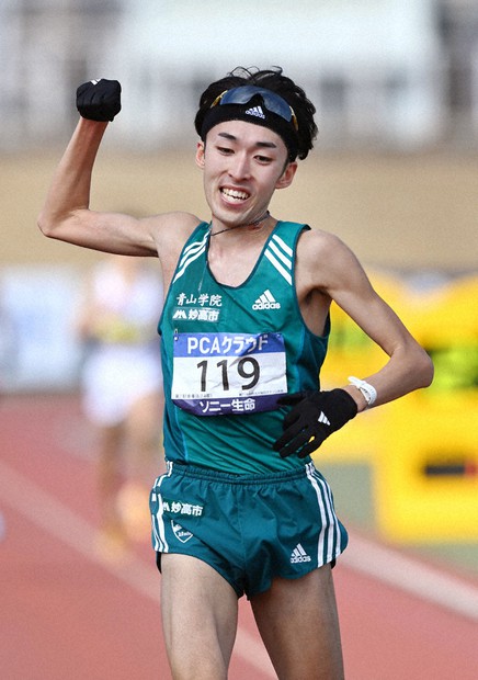 別大毎日マラソン 横田、飛躍の学生新 独特フォームのびのび 日本勢2位