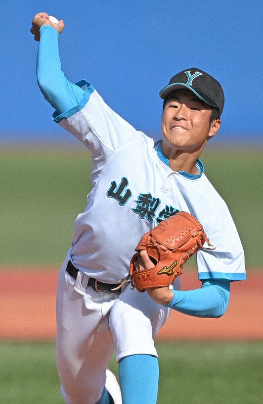 挑戦者たち・センバツ'23・山梨学院：選手紹介／1 林謙吾投手（2年