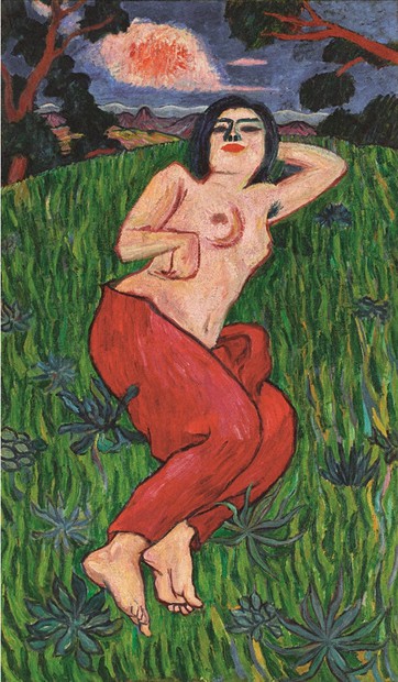 萬　鉄五郎、裸婦上半身、希少画集画、新品額装付 重要文化財の秘密：東京国立近代美術館70周年記念展／4 萬鉄五郎「裸体