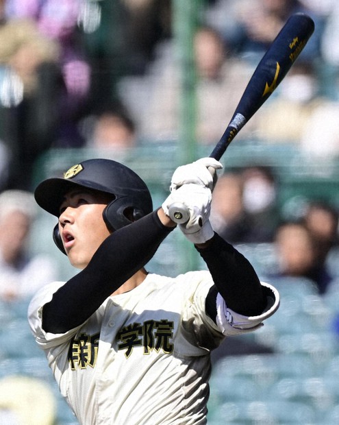 作新学院・高森が意地の本塁打 競輪選手の父と太もも強化 センバツ