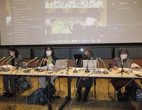 上田清司参院議員の公設秘書からの性暴力被害を訴える訴訟を起こし、記者会見する原告側弁護団＝東京都港区で2023年3月8日、鷲頭彰子撮影