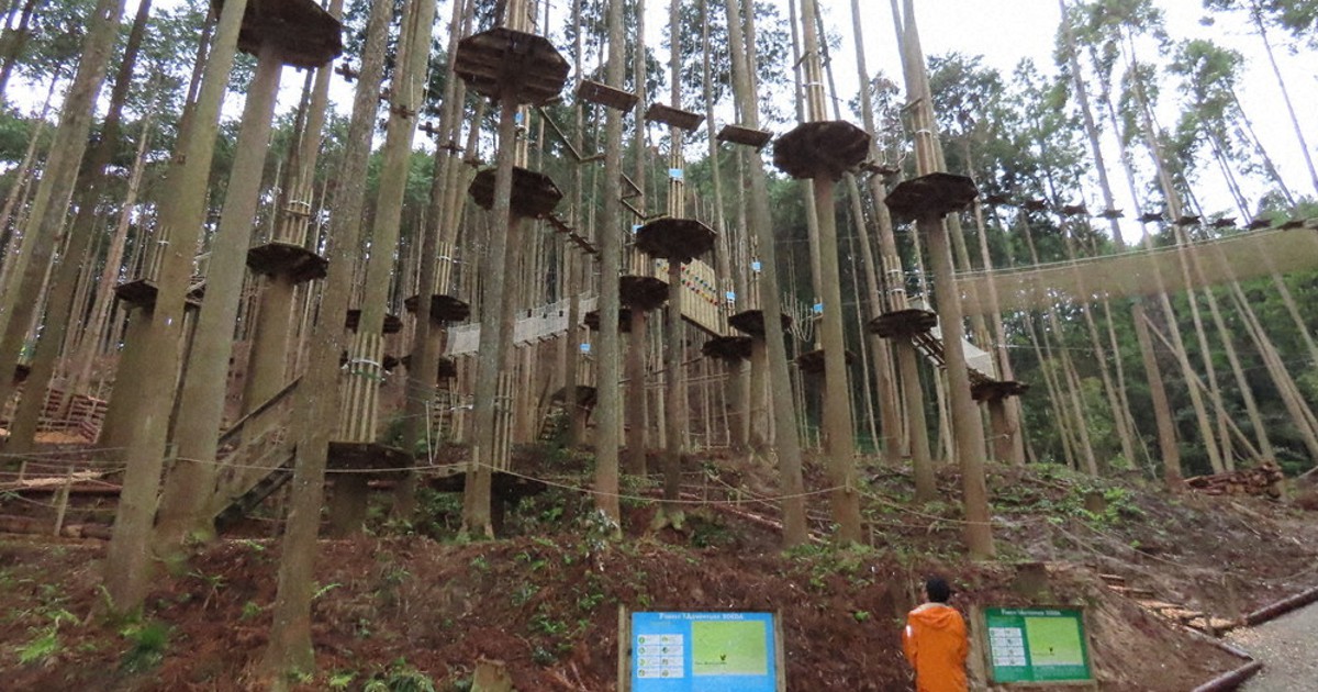 フォレストアドベンチャー、29日オープン 添田町に体験型レジャー施設