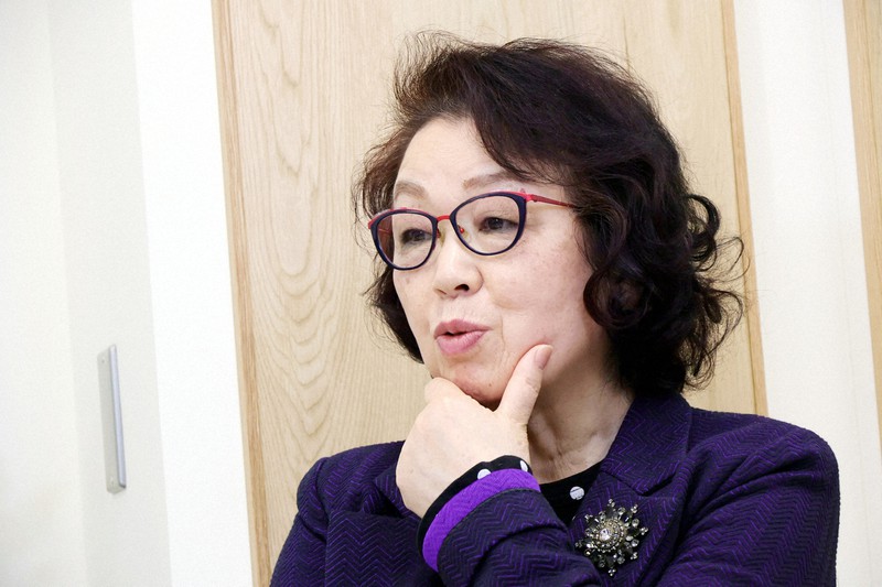 参加者の悩みに答える信田さよ子さん＝東京都千代田区で2023年3月17日、小林努撮影