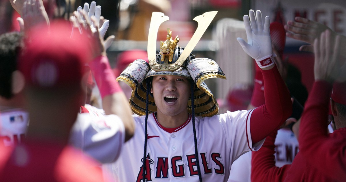 エンゼルスのかぶとは鹿児島の工房製 大谷翔平が初めてかぶり