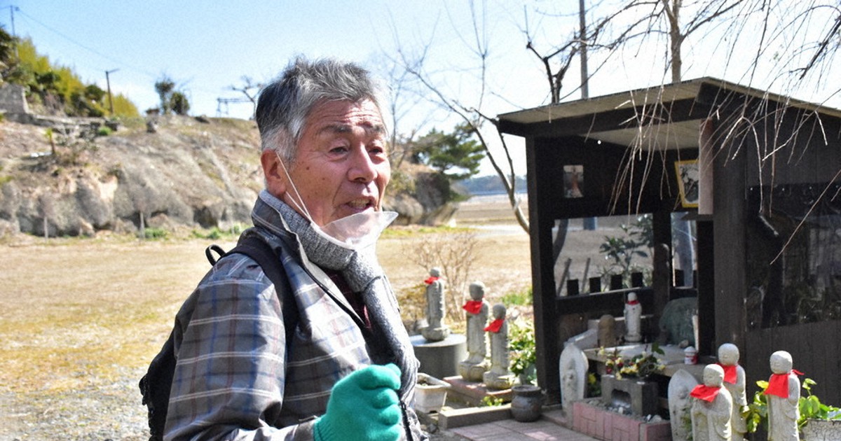 希望新聞：東日本大震災 古里の痕跡、碑に刻み 津波逃れた1軒