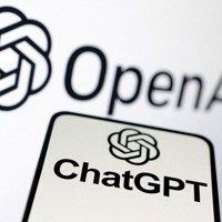 米オープンAIが開発した対話型の人工知能（AI）「チャットGPT」のロゴ＝ロイター