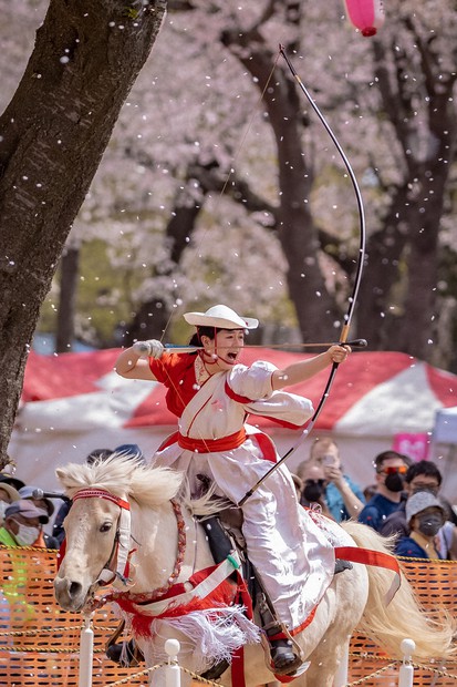 スポーツの今：女性が駆ける「スポーツ流鏑馬」 和種系馬の未来も乗せ