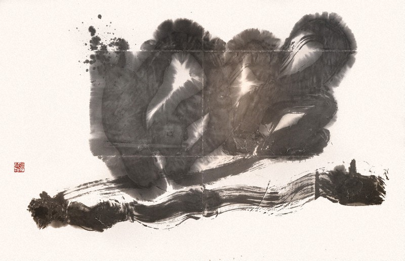 書の世界：柴山抱海展 泰然たる淡墨の味わい | 毎日新聞