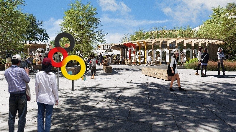 万博2025 ドイツ パビリオン限定　サーキュラー わ！ドイツ」 万博パビリオンは七つの円形建築で循環経済表現