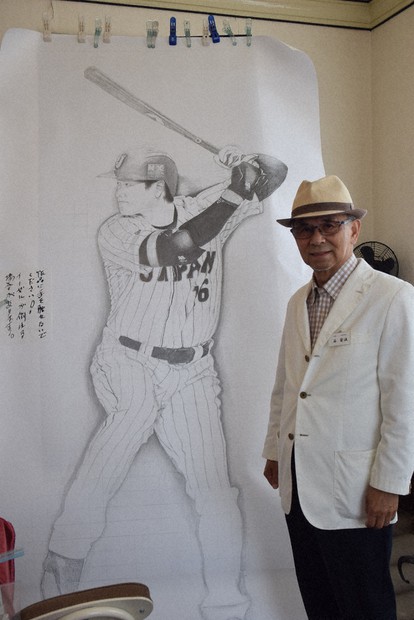 迫力満点 大谷選手の鉛筆画 桐生 ／群馬 | 毎日新聞