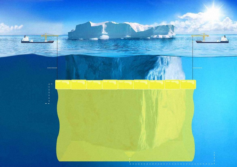 南極の氷山、中東へ運ぼう 夢の「大風呂敷」作戦は実現可能