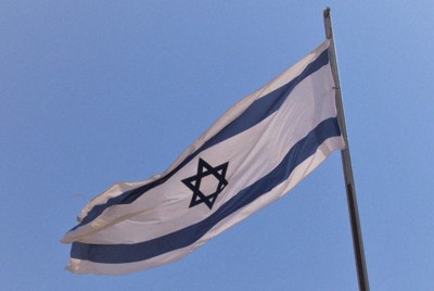 イスラエルの国旗＝同国で2019年5月