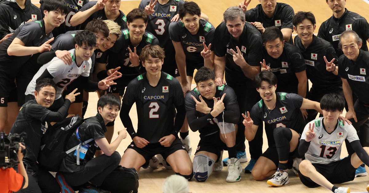 バレーボール ネーションズリーグ セルビアに勝利 [写真特集1/14