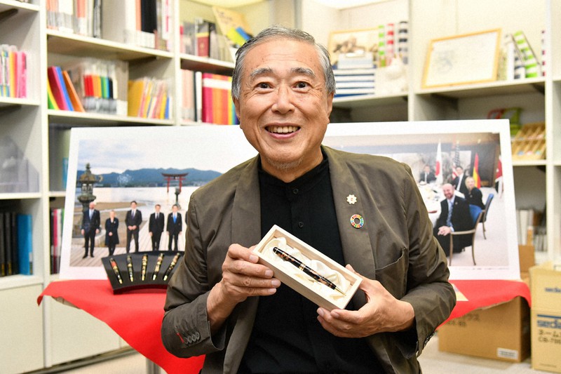 G7首脳に贈った5万円のペン メーカーが込めたサミットへの願い | 毎日新聞
