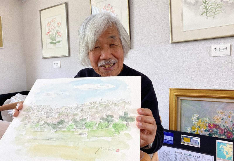 お茶漬けのような」画風 万葉の景勝・和歌浦を愛する81歳画家