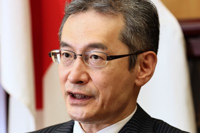 警察庁の露木康浩長官＝東京都千代田区の警察庁で2022年8月31日、和田大典撮影