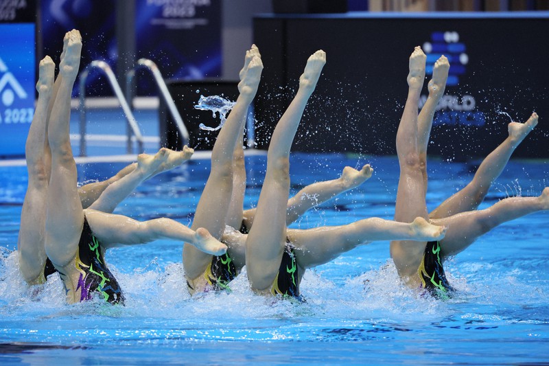 世界水泳福岡 アーティスティックスイミング [写真特集1/37] 毎日新聞