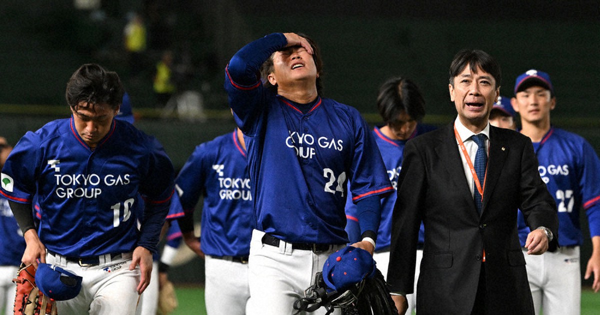 第94回都市対抗野球：東京ガス、打線沈黙 延長惜敗、スタンド拍手