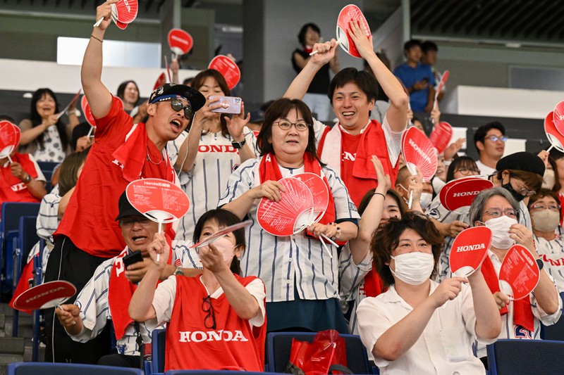 Honda熊本（大津町）の応援団（2回戦） 第94回都市対抗野球 [写真特集1