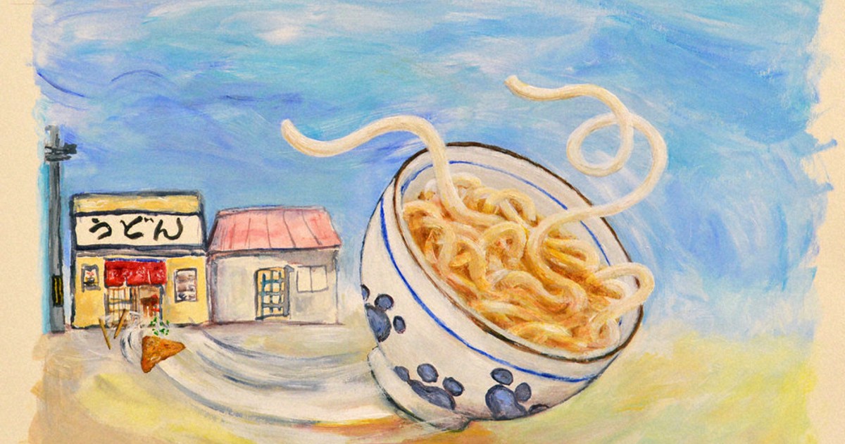 絵本作家・岡田よしたかの世界」 食べ物が躍動、シュールな作品 奈良市