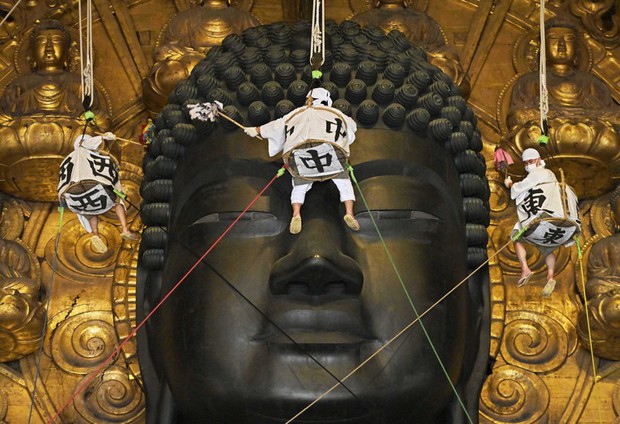 In Photos: Great Buddha statue at Nara's Todai-ji Temple given