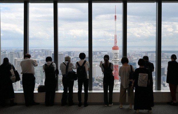 In Photos: Views from Japan's tallest skyscraper ahead of