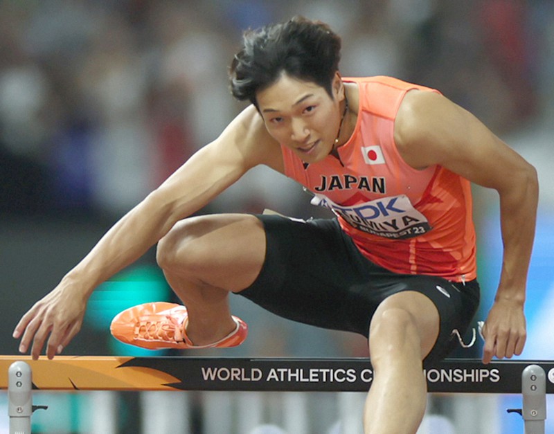泉谷 日本初の決勝で5位 世界陸上男子110メートル障害 [写真特集