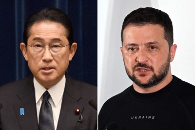 岸田首相、ゼレンスキー氏と電話協議 復興会議、2月に東京開催 | 毎日新聞
