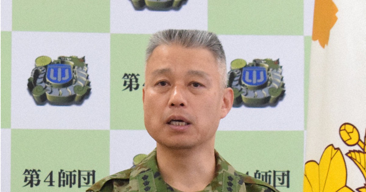 北部九州4県 戦略的要地」 戒田陸自第4師団長 ／佐賀 | 毎日新聞