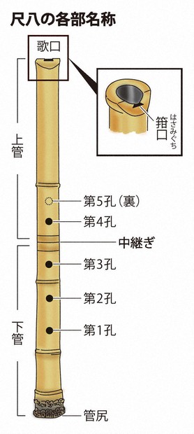 尺八 1尺8寸 和楽器 日本伝統 中継ぎ 尺八 1尺8寸 和楽器 日本伝統 中継ぎ