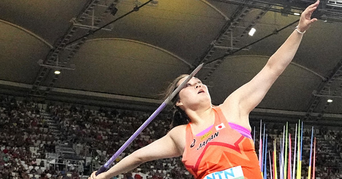 スポーツ推し！：陸上 北口榛花選手 金メダルの肩、強く柔軟