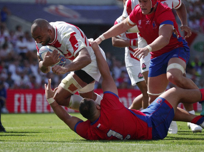 日本、初戦でチリに快勝 8強超えへ好発進 ラグビーW杯 | 毎日新聞