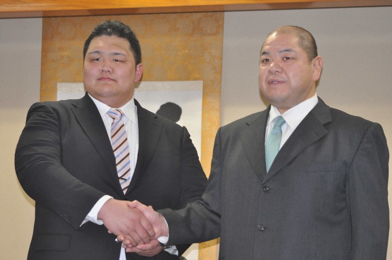 大相撲 八角部屋 北勝富士関 反物 新品未使用（3大関撃破の北勝富士は 