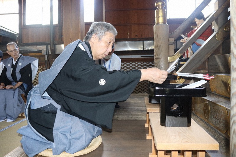 大津祭－国重要無形民俗文化財：西王母山が一番くじ 曳山巡行順番決定