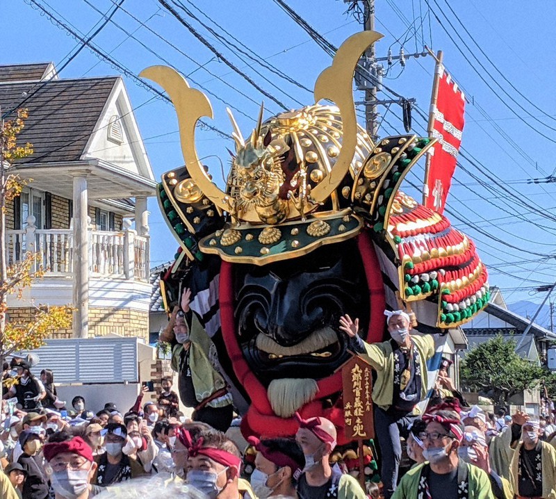 唐津くんちポスター販売 4番曳山「源義経の兜」 観光協会 ／佐賀