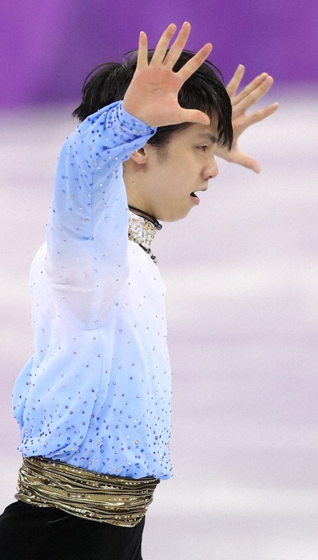figure－eye 羽生結弦さん 平昌の絶叫とほほ笑み [写真特集1/19