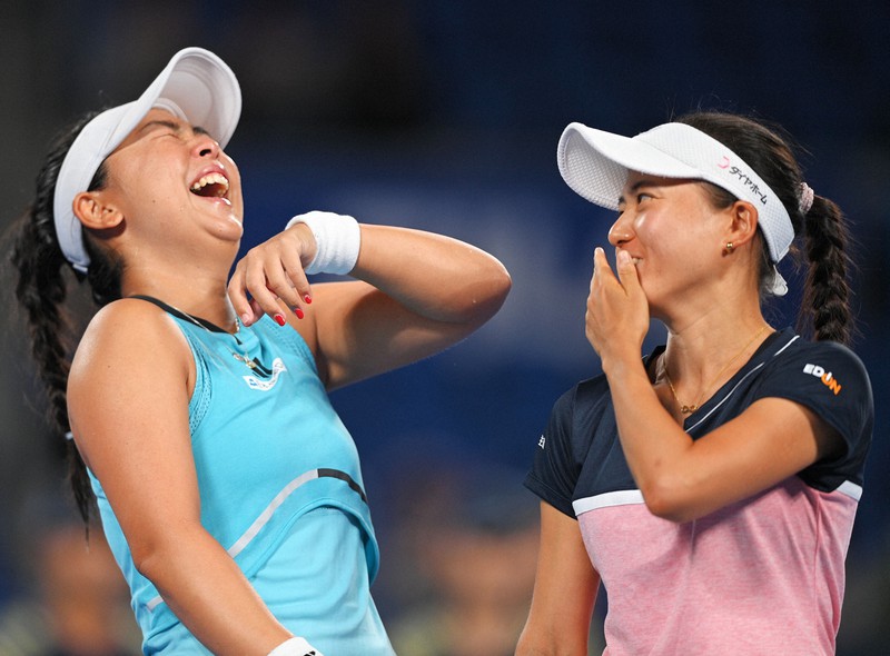 女子テニス 穂積・二宮組は準優勝 東レ・パンパシフィックOP [写真特集