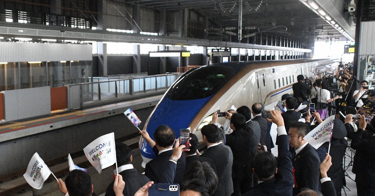 北陸新幹線来春延伸「半世紀待ったかいある」 石川と福井で歓迎式典