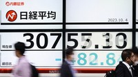 日経平均株価を表示するモニター＝東京都中央区で2023年10月4日、藤井達也撮影