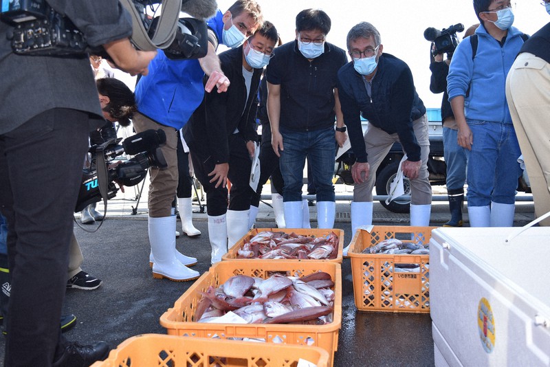 IAEA、福島で水揚げされた魚採取 処理水放出後初の調査 | 毎日新聞